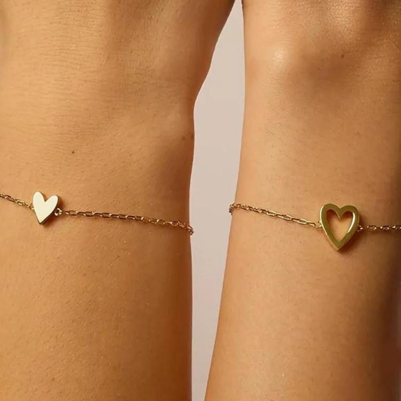 Matching Heart Bracelets