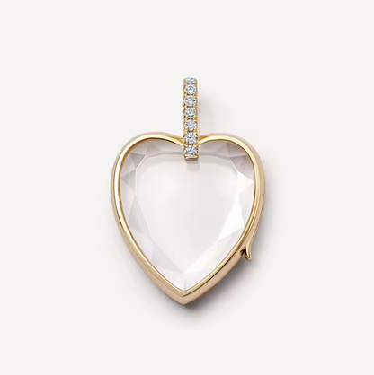Gold Glass Charm Locket