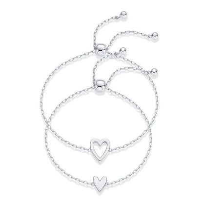 Matching Heart Bracelets